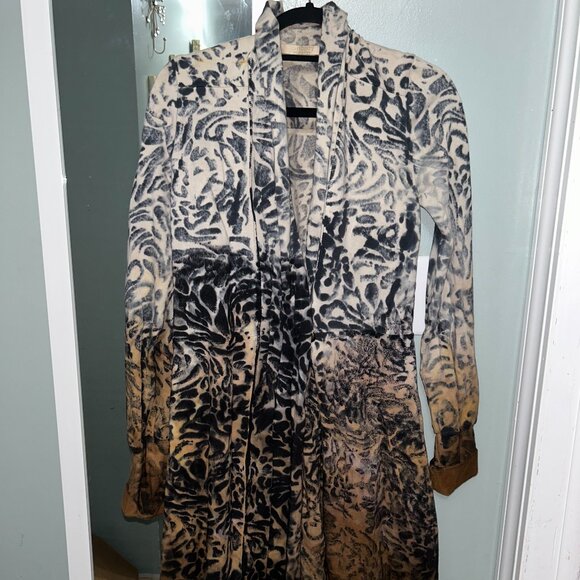 Woman's Testimony Los Angeles Animal Print Long Cardigan Size: M - Picture 1 of 5